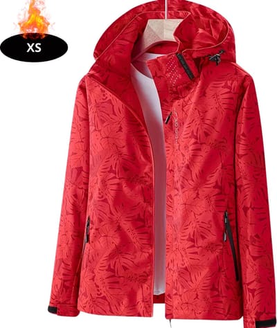 Nivard Windjas Dames - Parka - Lente & Herfst - Jas - Volwassen - Windjack - Windbreaker - Outdoor - Rood - XS