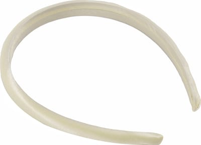 Satijn Diadeem / Haarband - Crème | Kunststof 1,5 cm | Fashion Favorite
