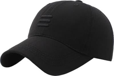 Baseball Cap Triple Stripe - All Black