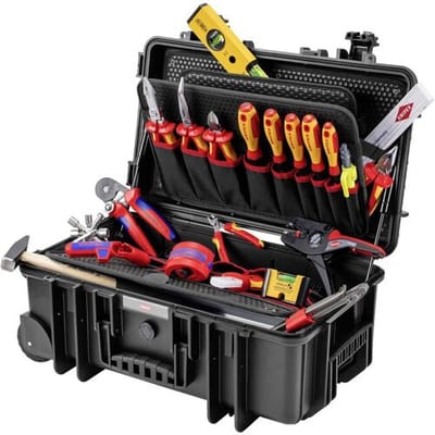 Knipex Robust26 Elektro Gereedschapskoffer (gevuld) (b x h x d) 350 x 225 x 550 mm
