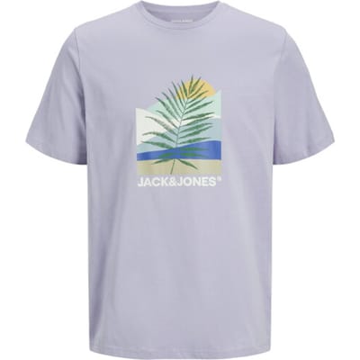 JACK&JONES JJBARBADOS TEE SS CREW NECK Heren T-shirt - Languid Lavender