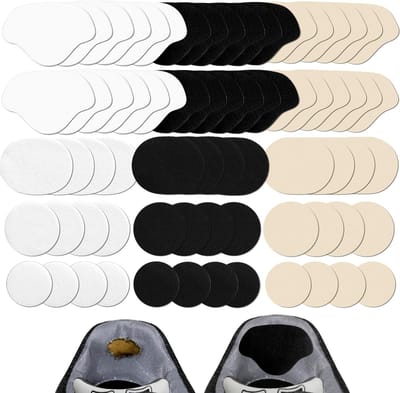 Namajunas - 36 Paar Schoenreparatie Patch - 3 Kleuren hielzooltjes - Hielbeschermers - Hak Reparatie Schoen Vervanging - Inlegzool - Zelfklevend Reparatiepatches voor Schoenen Sneakers Schoengat
