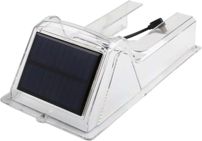 Deurbel Regenhoes - Beschermhoes Deurbel - Weerbescherming Buiten - Zonne-energie Opladen - 215x115mm - Transparant