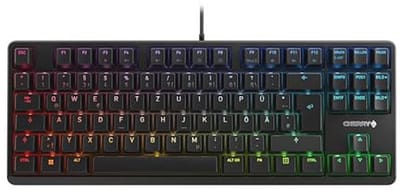 Mechanisch gamingtoetsenbord TKL met RGB-verlichting en stille schakelaars