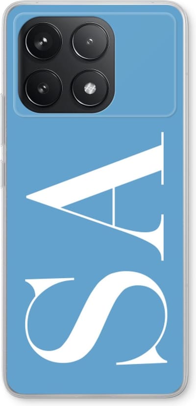 Gepersonaliseerd - Case Company® - Hoesje geschikt voor Xiaomi Poco F6 Pro hoesje - Monogram N°2 - Soft Cover Telefoonhoesje - Bescherming aan alle Kanten en Schermrand