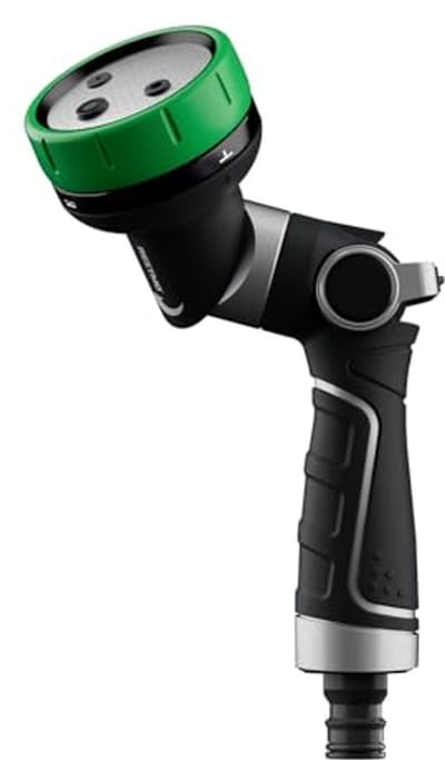 2-in-1 tuinsproeier met 4 sproeimodi - Robuuste metalen hogedruk tuinhanddouche met duimstroomcontrole