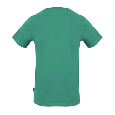 Aquascutum Heren verticaal logo T-shirt (Groen)
