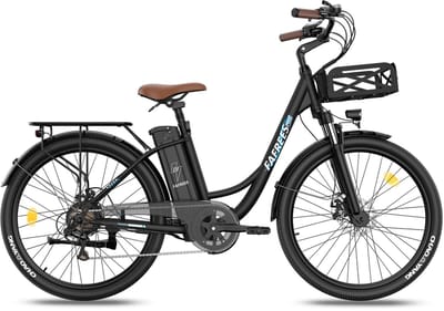 FAFREES F26 Lasting Elektrische Stadsfiets – 250W Motor, 36V 25Ah Accu, 140km Bereik, 26" Banden, 7 Versnellingen