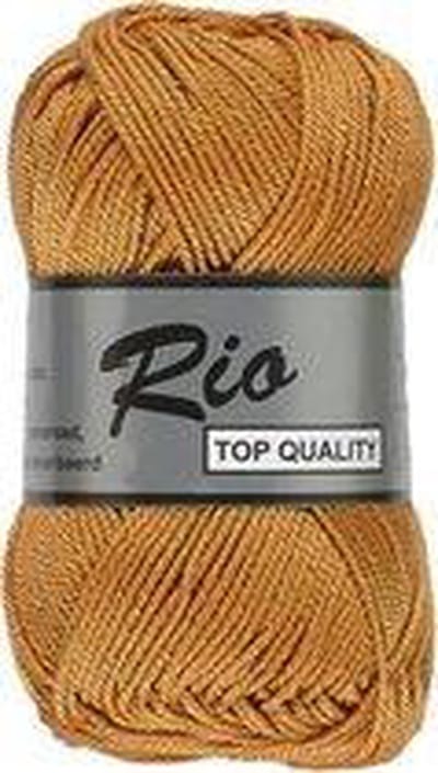 Lammy yarns Rio katoen garen - oranje bruin (116) - naald 3 a 3,5mm - 10 bollen