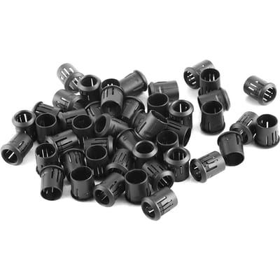 10mm LED 50 stuks Lampvoet Diodehouder Nylon Zwart Clip Bezel Montage Nuttig