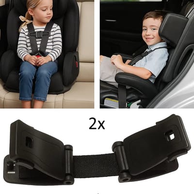 Autostoel Gordelclip I Gordelversmaller I Veiligheidsgordel Babystoel I Autogordel clip I Gordelklem I Geschikt voor Maxi Cosi I Verstelbaar I 2 Stuks