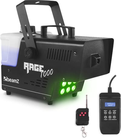 Rookmachine - BeamZ RAGE1000 met draadloze afstandsbediening - 1000W