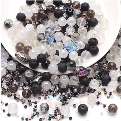 Set van 8mm Kleurige Glazen Kralen - Ronde Kristallen Kralen voor DIY Sieraden, Armbanden, Kettingen en Oorbellen Maken