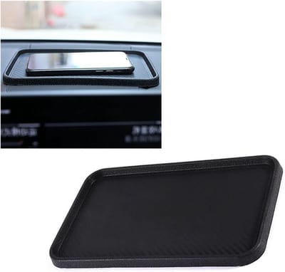 Anti-slip dashboardmat voor auto, silicone pad voor mobiele telefoon, sleutels en accessoires, ideaal voor een opgeruimd interieur