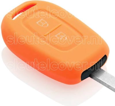 Autosleutel Hoesje geschikt voor Dacia - SleutelCover - Silicone Autosleutel Cover - Sleutelhoesje Oranje