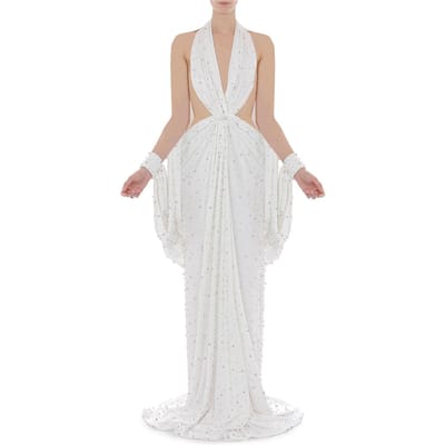 Moschino Dress White Maat: 40 | Maxi Jurken Outlet | Dames | Wit