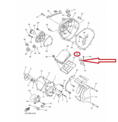 Passe fil rond caoutchouc passe câble pour moto Yamaha 1000 R1 90480-13014 Neuf