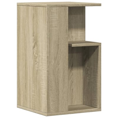 vidaXL - Bijzettafel - 35x35x60 - cm - bewerkt - hout - sonoma - eikenkleurig