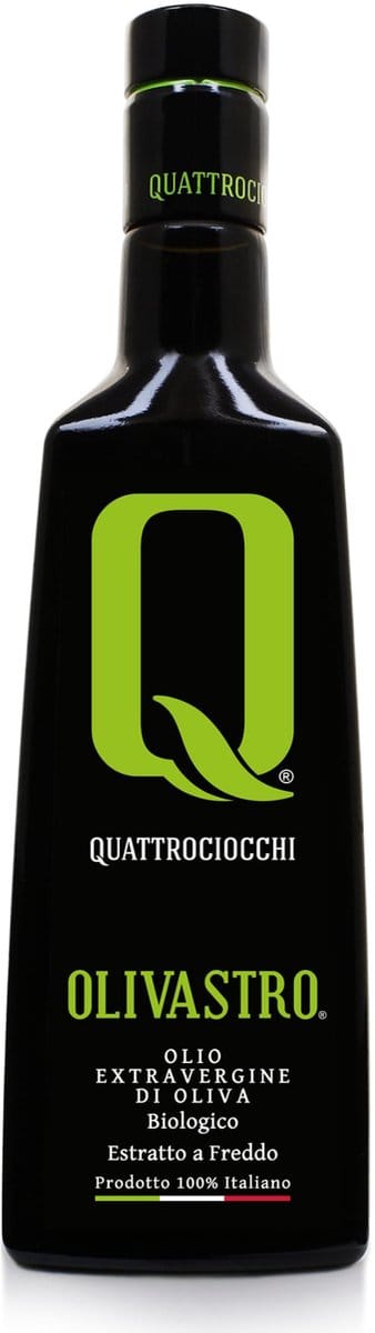 Quattrociocchi - Olivastro Extra Vierge Olijfolie – Intens & Kruidig – Koudgeperst – Premium Italiaanse Olijfolie – Bekroond (100/100) – Perfect als Finishing Oil