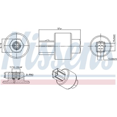 Drukschakelaar, airconditioning NISSENS 301020