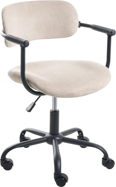 VYRA - Bureaustoel - Beige - Polyester