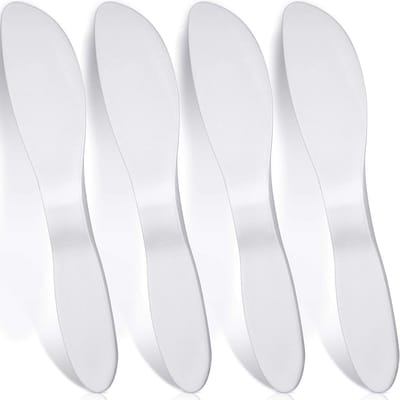 Daity 4-delige herbruikbare plastic botersmeerset - multifunctioneel - stevig en duurzaam - geschikt voor het smeren van boter - jam - roomkaas - enz. - praktisch keukenhulpmiddel - 18 cm (wit).