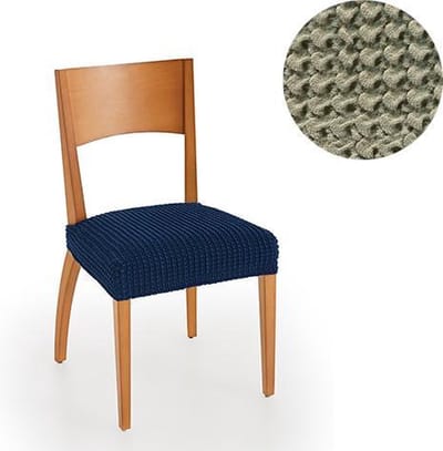 Belmarti® Stoelhoes Milos Linnen (2 stuks) voor eetkamerstoelen 40-50cm - Extreme Stretch stoelhoezen - Antistatisch - Ademend Katoen