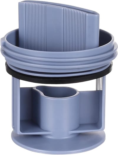 Flusensieb voor Wasmachine en Droger - Vervangingsfilter Ø 64mm, Blauw POM Kunststof met Dichting voor Efficiënte Afvoer