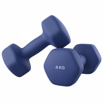 SONGMICS - Dumbells - Dumbells 4 kg - Hexagon Dumbells - Neopreen Coating - Voor Krachttraining en Fitness