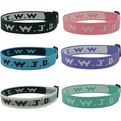 VANDAAG VERZONDEN - Armbanden - Set 6 stuks - WWJD - Christelijk - Jezus Jesus