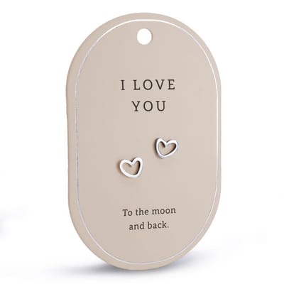 Oorbellen - Zilver - I love you- miko