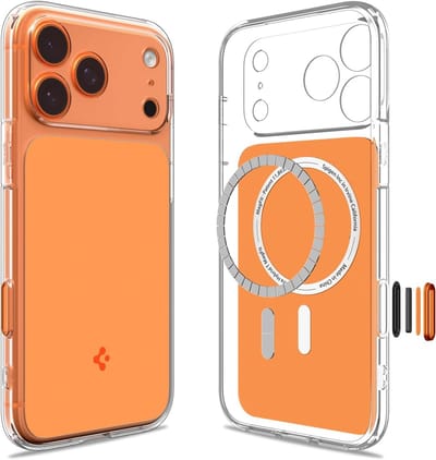 Spigen Geschikt voor Apple iPhone 17 Pro Max - Ultra Hybrid T - Camerabediening - Geschikt voor Mag - Back Cover Hoesje - Glossy Orange