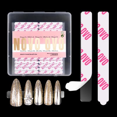 Nagel Display Strips - Dubbelzijdig Plakband - Nagelkunst Bevestigen - Gemakkelijk Verwijderbaar - 360 Stuks - Transparant