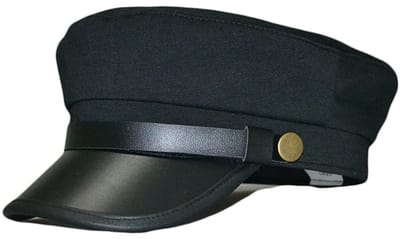 Dailygoods- Chauffeurshoed Zwart - Kostuum Hoed - Vintage Cap - Peaked Baret - Lichtgewicht Katoen - Eenheidsmaat 56-58 cm - Pet
