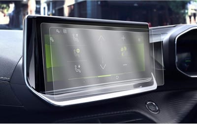 Navigatie Beschermfolie voor Peugeot 208 E-208 2008-2023 - 2 Stuks - Krasbestendig en Transparant voor 10 Inch GPS Scherm