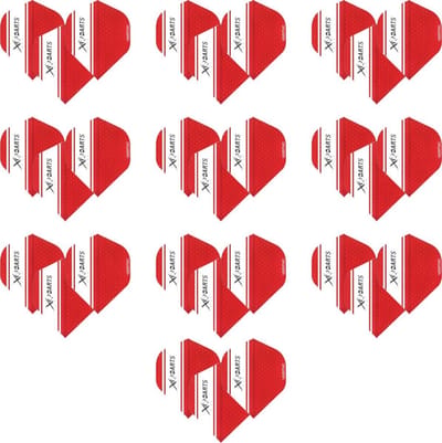 Darts Set 10 (30 stuks) pack dart flights – darts flights - rood