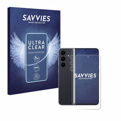 Savvies - Screenprotector voor Samsung Galaxy S25 FE (Voor+Camera) - Folie Beschermfolie transparant 18 Stuks