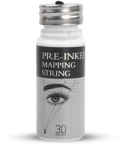 Dailygoods- Wenkbrauwmapping String - 30 m Voorgeverfde Draad - Permanente Make-up - Microblading Accessoires - Intuïtief Ontwerp - Wit - Wenkbrauwdraad