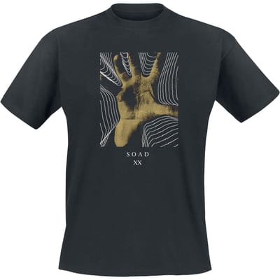 System Of A Down T-shirt - 20 Years Hand - S tot XXL - voor Mannen - zwart