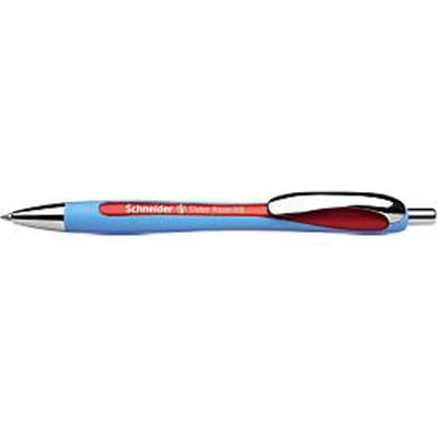 Schneider balpen - Slider Rave - penpunt XB - lijnbreedte 1,4mm - rood - 5 stuks - S-132502-5