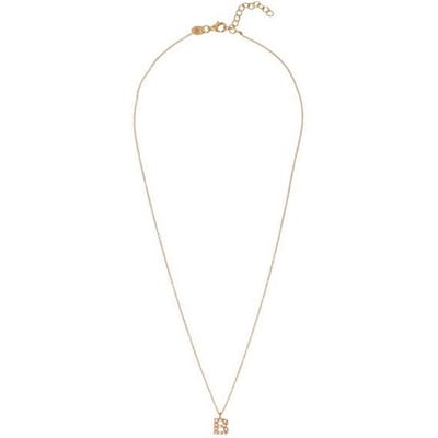 ALISIA AL4258.01.902 GOLD-PLATED LETTER B KETTING MET PARELS 1 STUK