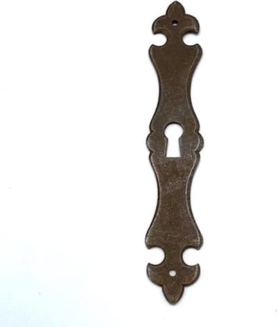 Sleutelplaat IJzer Roest Lelie Groot 27x150mm