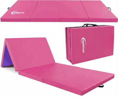 eyepower Opvouwbare Turnmat 180x60x5 cm Dik - Gym Mat voor Thuisgebruik - Veilige Gymnastiek Onderlegger voor Kinderen Fitness en Turnen - Schokdempend Sport Vloermat voor Training