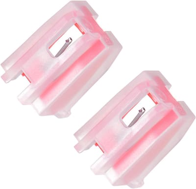 Platenspeler Naald - Stylus Vervanging - Muziek Luisteren - Universele Compatibiliteit - 2 Stuks - Rood