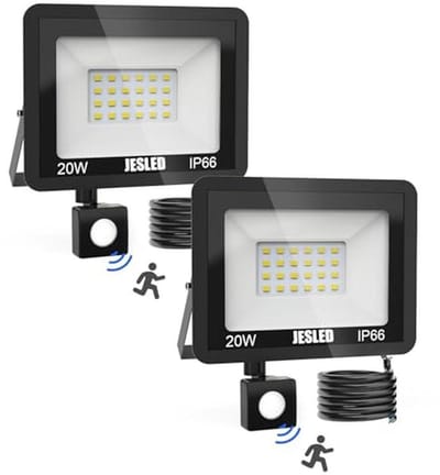 LED Spot met Bewegingsdetector 20W - Superheldere Buitenverlichting voor Tuin, Terras en Garage