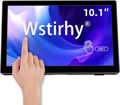Draagbare 10 inch touchscreen-monitor, 1920 x 1200 resolutie, 16:10 IPS