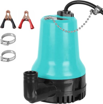 ZRSS® Dompelpomp Vuil Water - Dweilpomp - Pomp voor Aquarium, Vijver, Tuin - Met Klem - 3000l/u