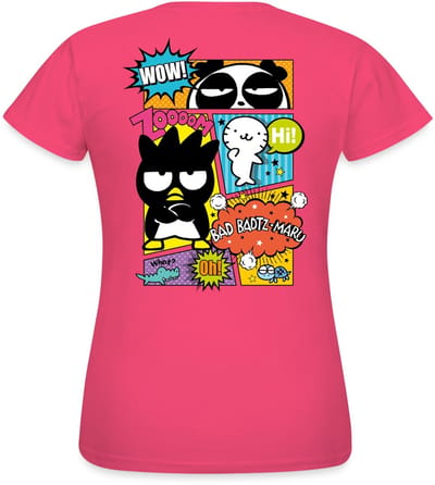 Bad Badtz-Maru Met Vrienden In Comicstijl T-Shirt Dames