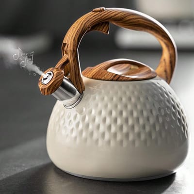 Theeketel 27/3 liter - Waterketel RVS - Thee Zetten - Luid Fluitje - Grote Capaciteit - Zilverkleurig