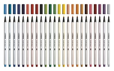 STABILO Pen 68 Brush - Premium Brush Viltstift - Met Flexibele Penseelpunt - Donker Oker - per stuk